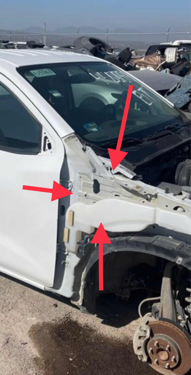 Larguero Punta Rh Nissan Frontier Np300 2016 2017 2018 2020