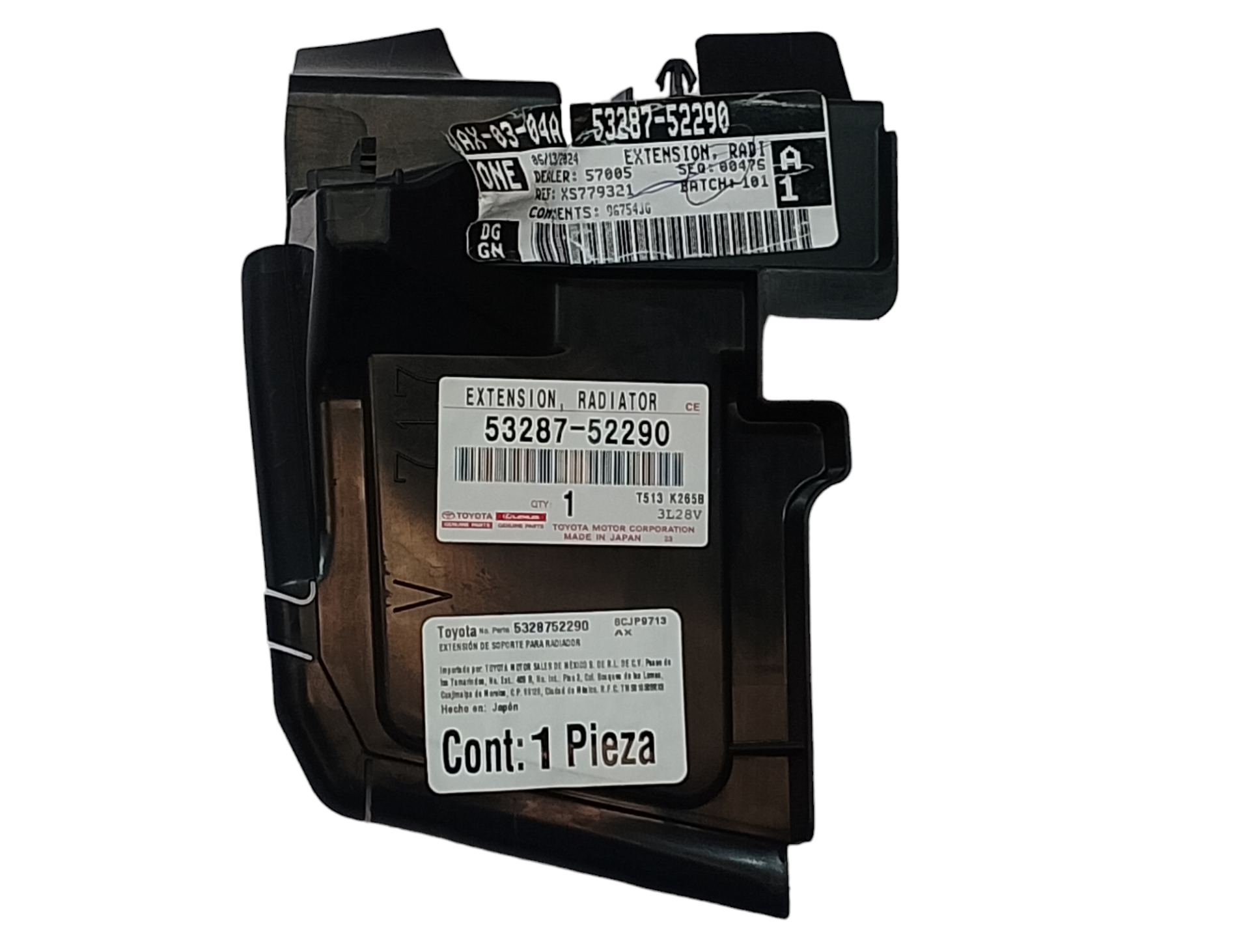 Deflector Derecho Toyota Prius C 2017 2018 2019