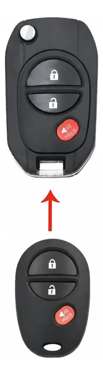 Llave Con Control Remoto Toyota Tacoma Sequoia Sienna Tundra