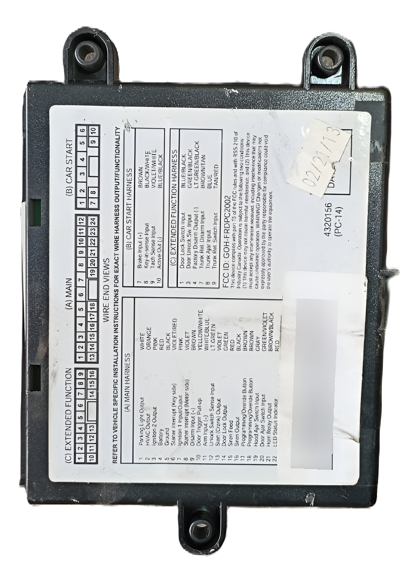 Modulo Alarma Fiat Uno 2011-2014 1.4
