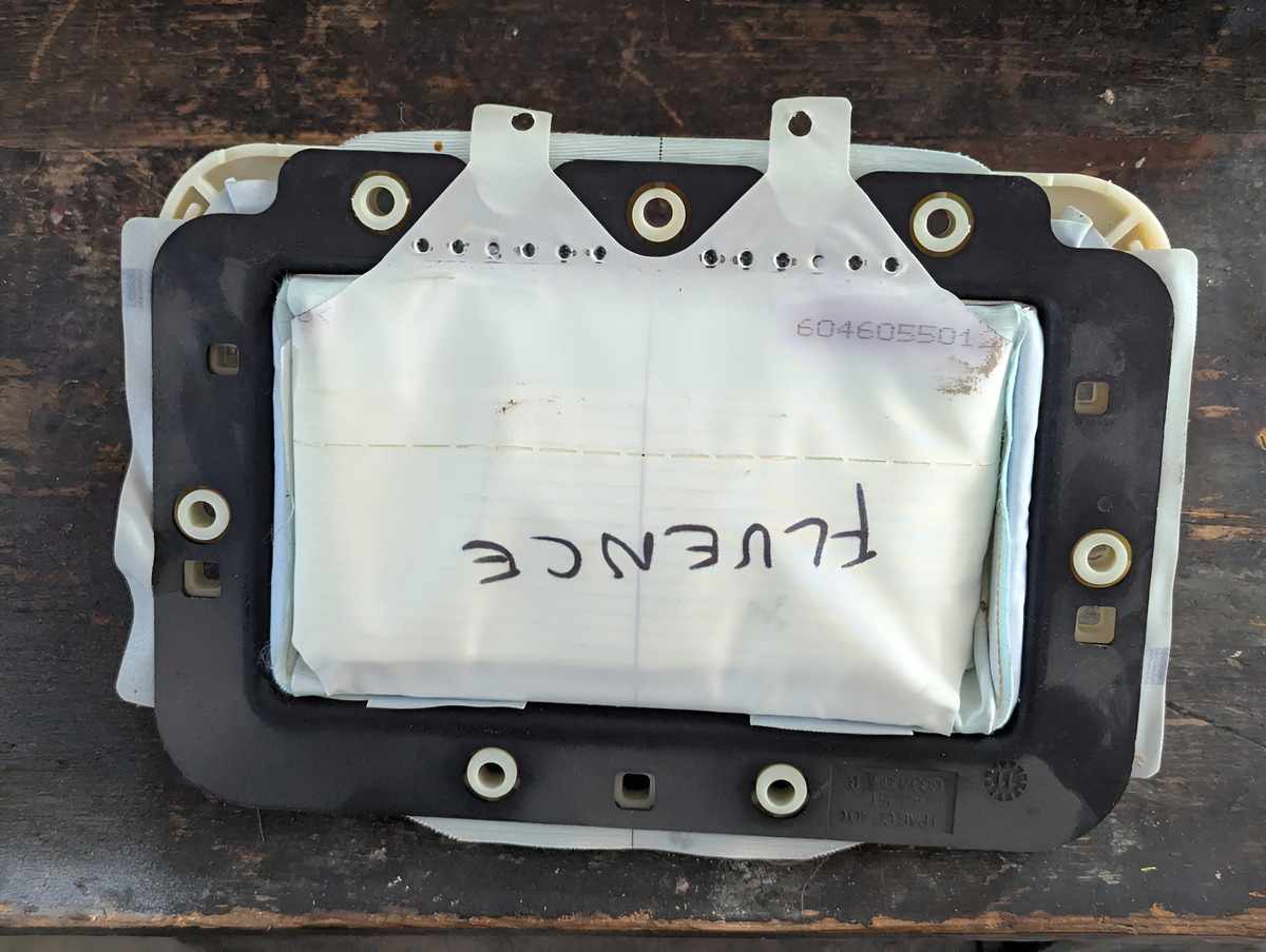 Renault Fluence 2011-2017 Bolsa Aire De Tablero