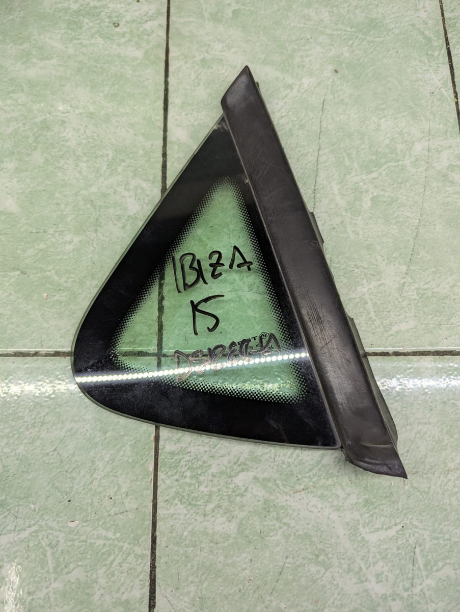 Seat Ibiza 2010-2015 Vidrio Aleta Trasera Derecha
