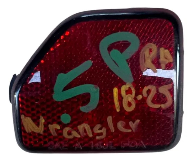 Reflejante Rh Jeep Wrangler 2018 2020 2022 2024 2025 Rojo