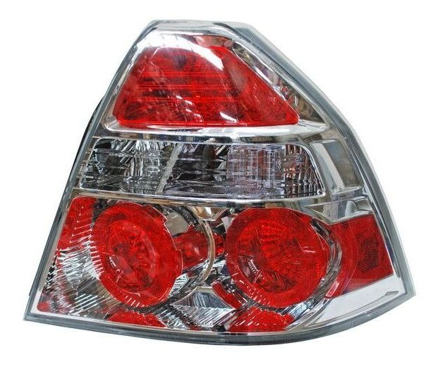 Calavera Derecha Aveo 2007-2018 Cromada Usada Rojo - vista 1