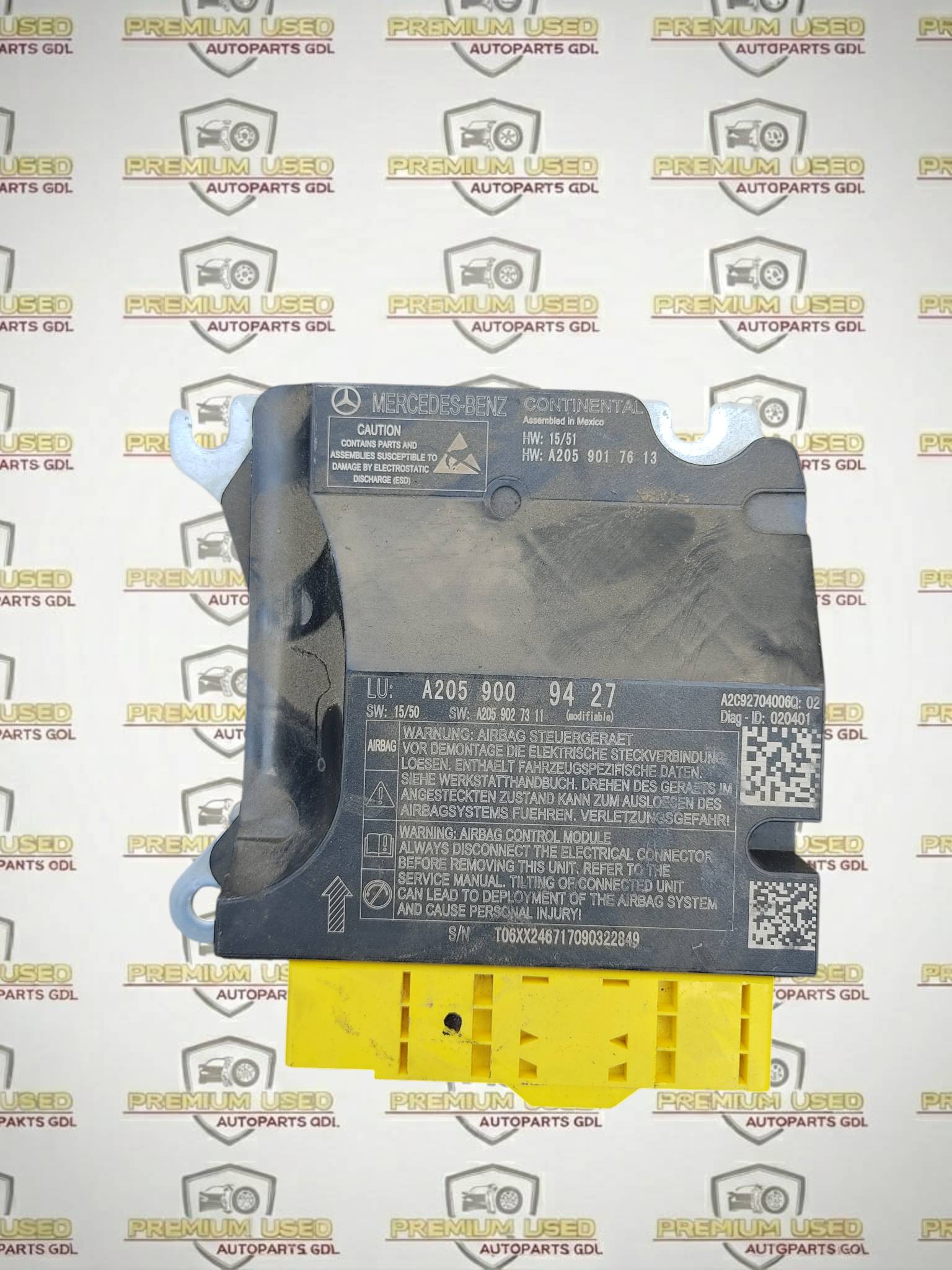Mercedes-benz Clase c 2015 - 2019 Módulos de Airbags Usado Original