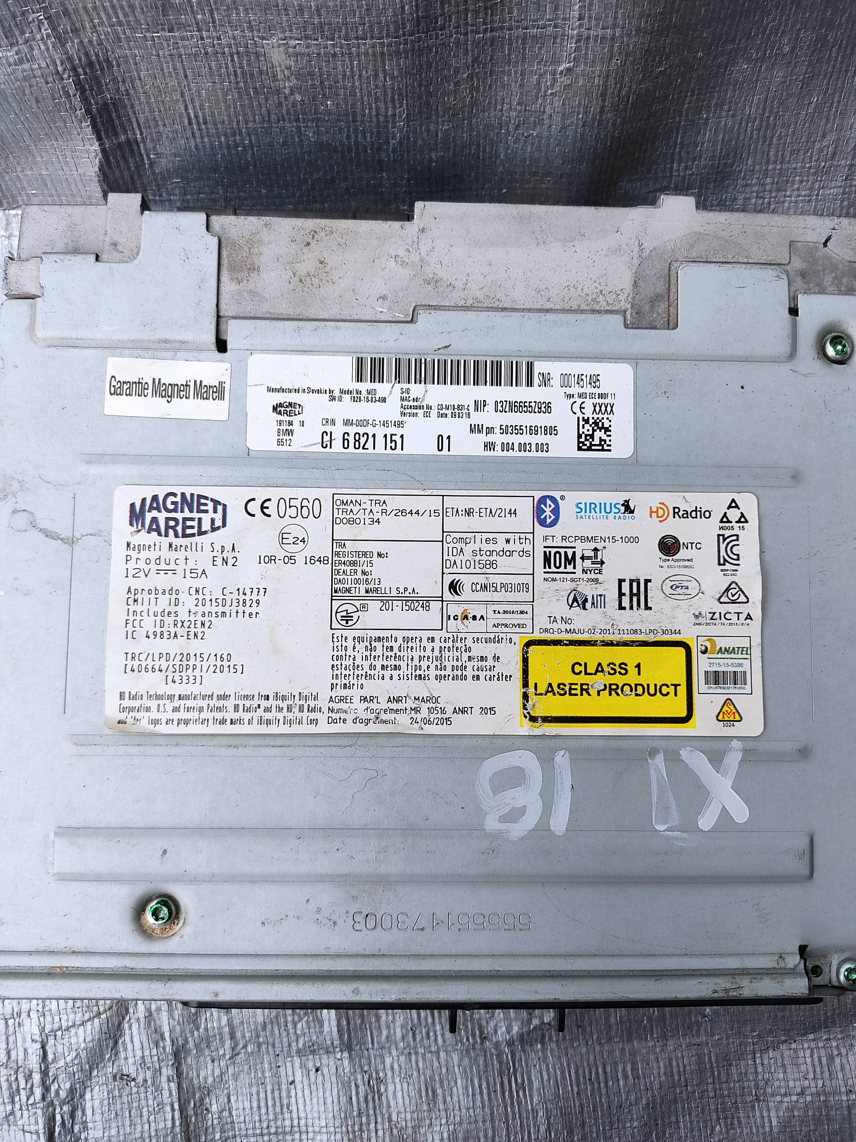Bmw X1 2016 - 2019 Estereo Usado Original