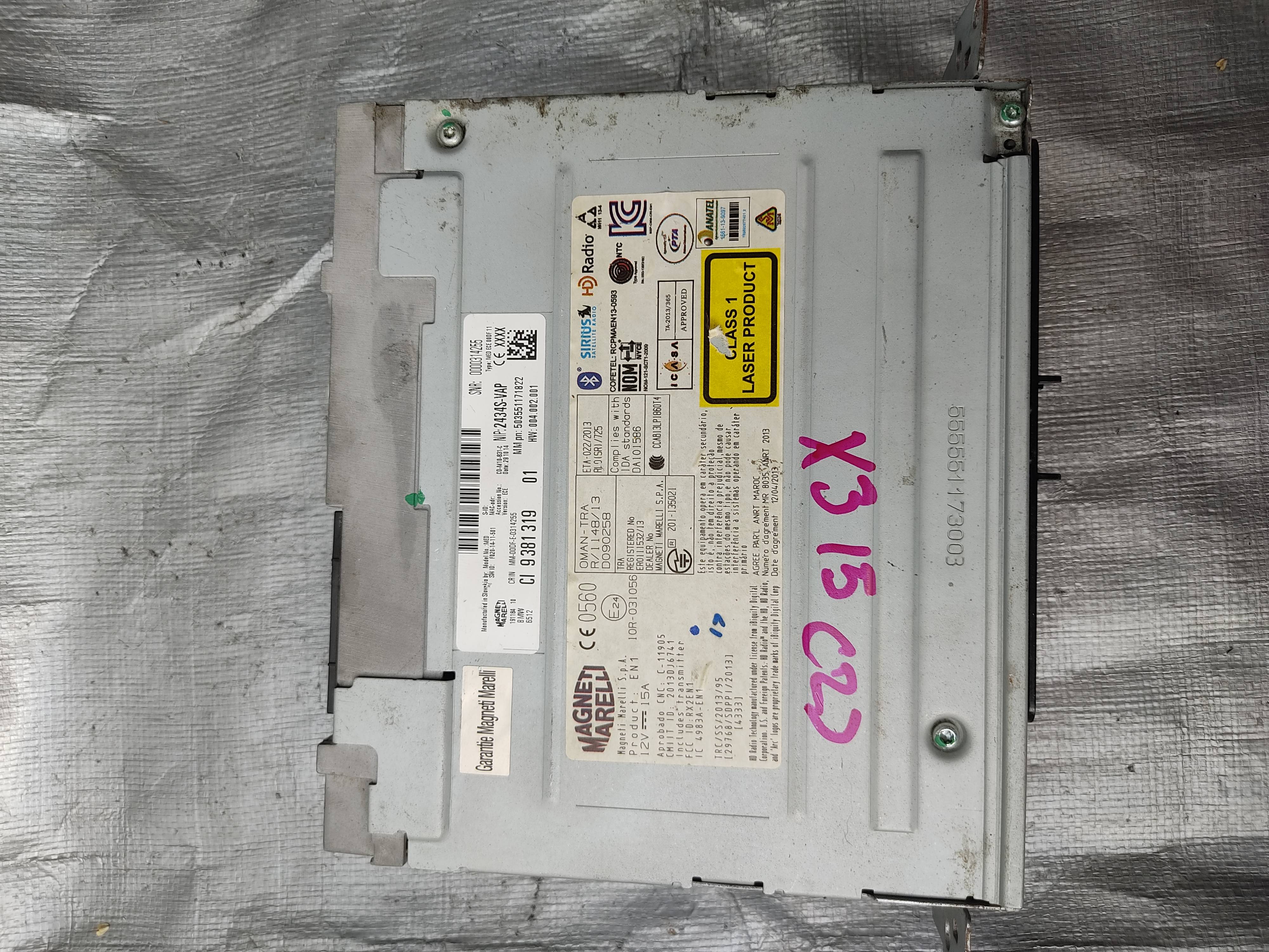 Bmw X3 2013 - 2017 Estereo Usado Original