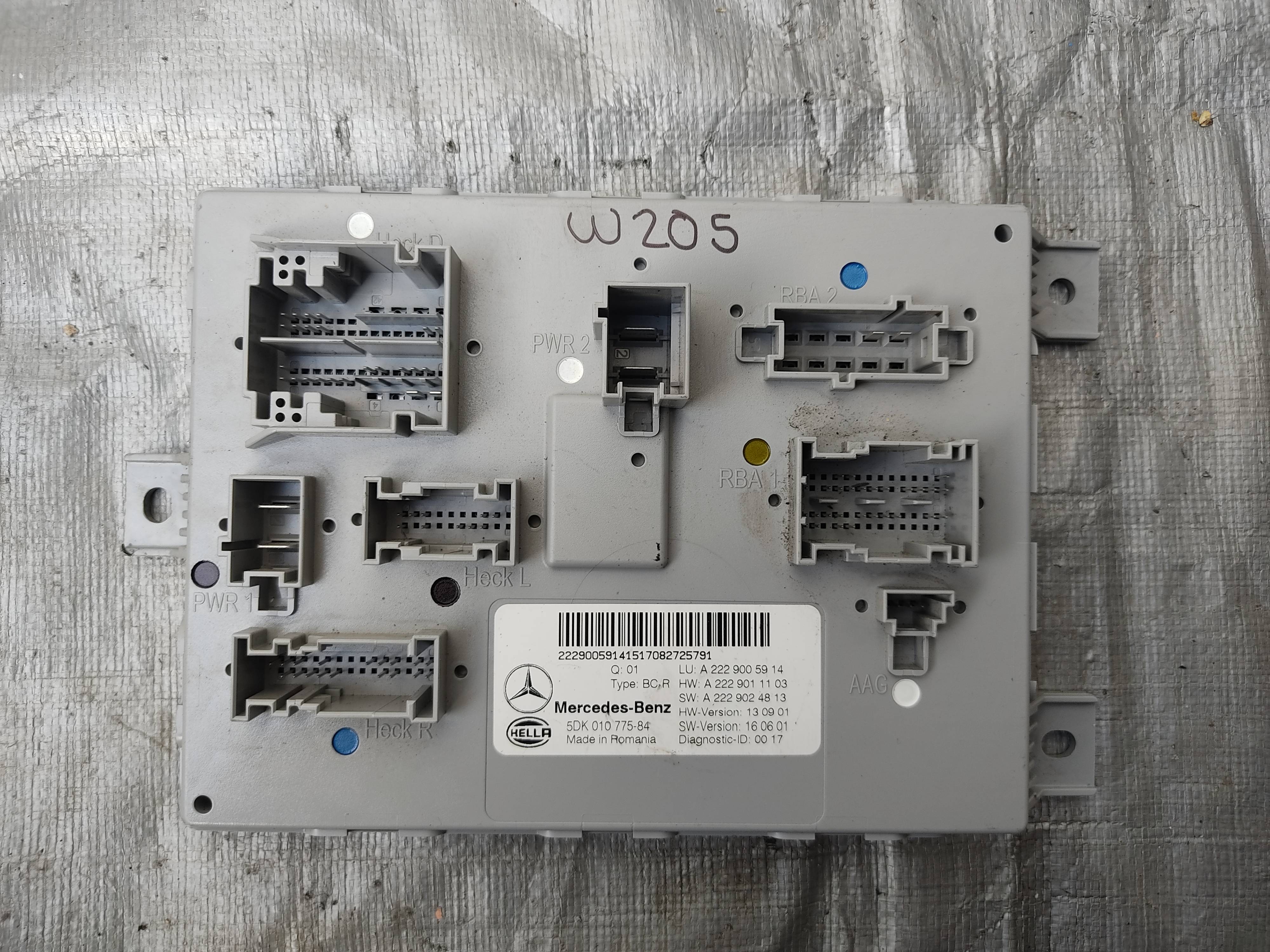 Mercedes-benz Clase c 2015 - 2019 Módulos de Fusibles Usado Original