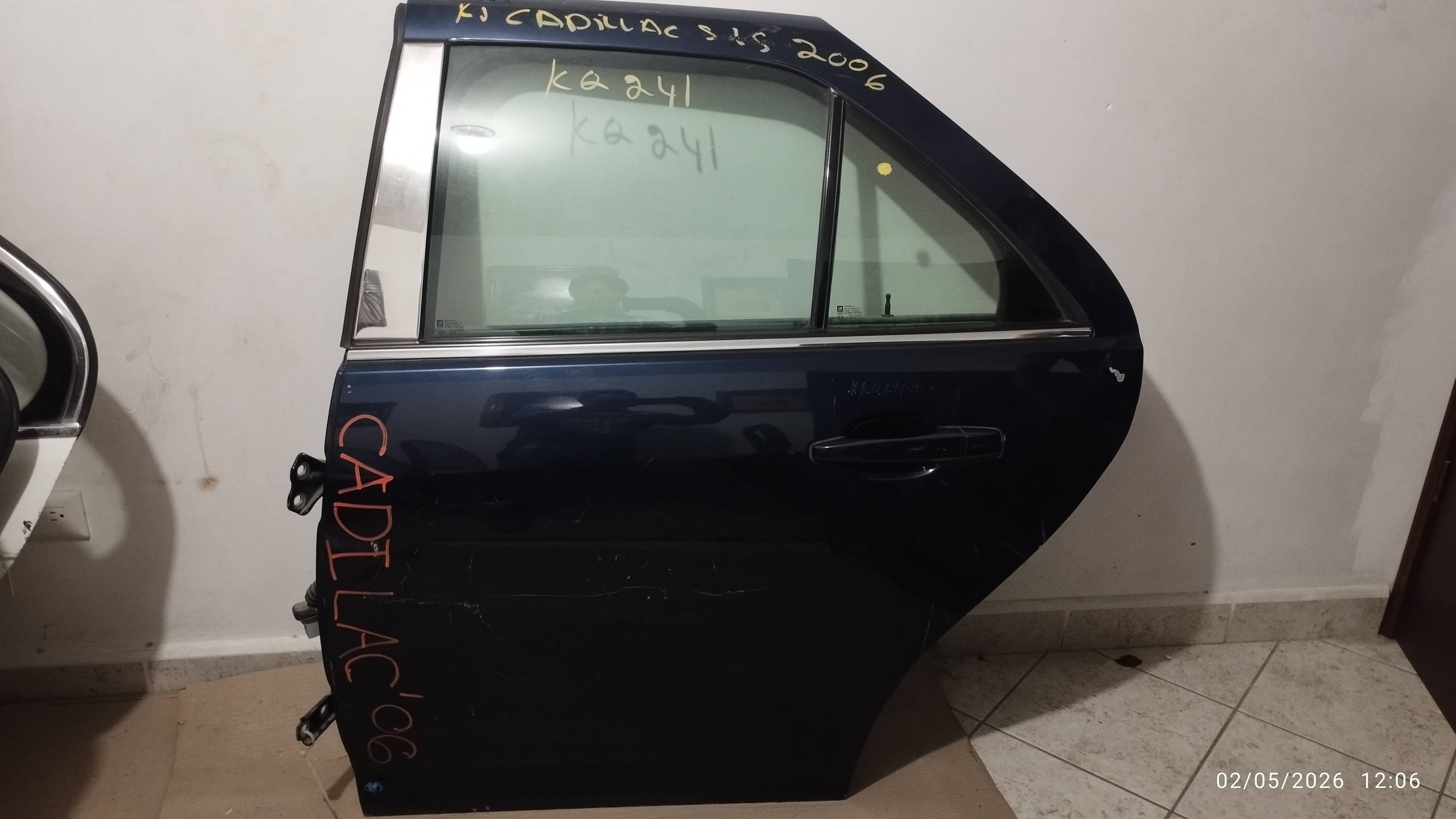 Cadillac Sts 2005 - 2007 Puerta Trasera Izquierdo Usado Original