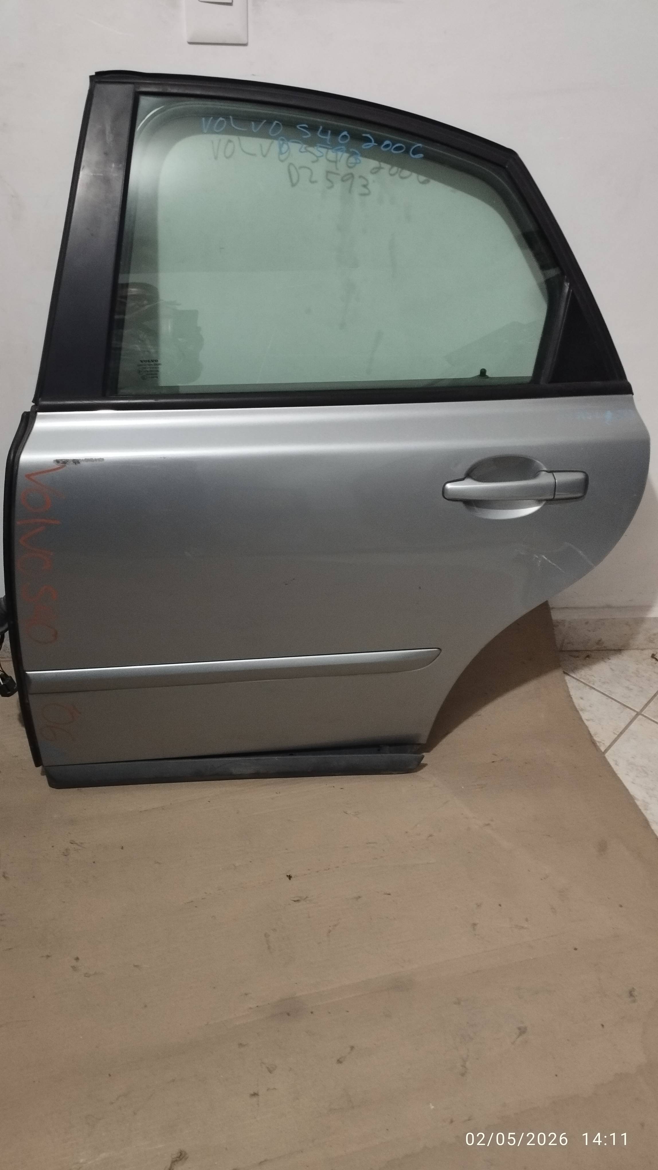 Volvo S40 2005 - 2011 Puerta Trasera Izquierdo Usado Original
