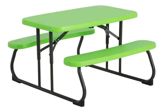 Mesa De Picnic Plegable Infantil Lifetime Verde Verde Lima - vista 1