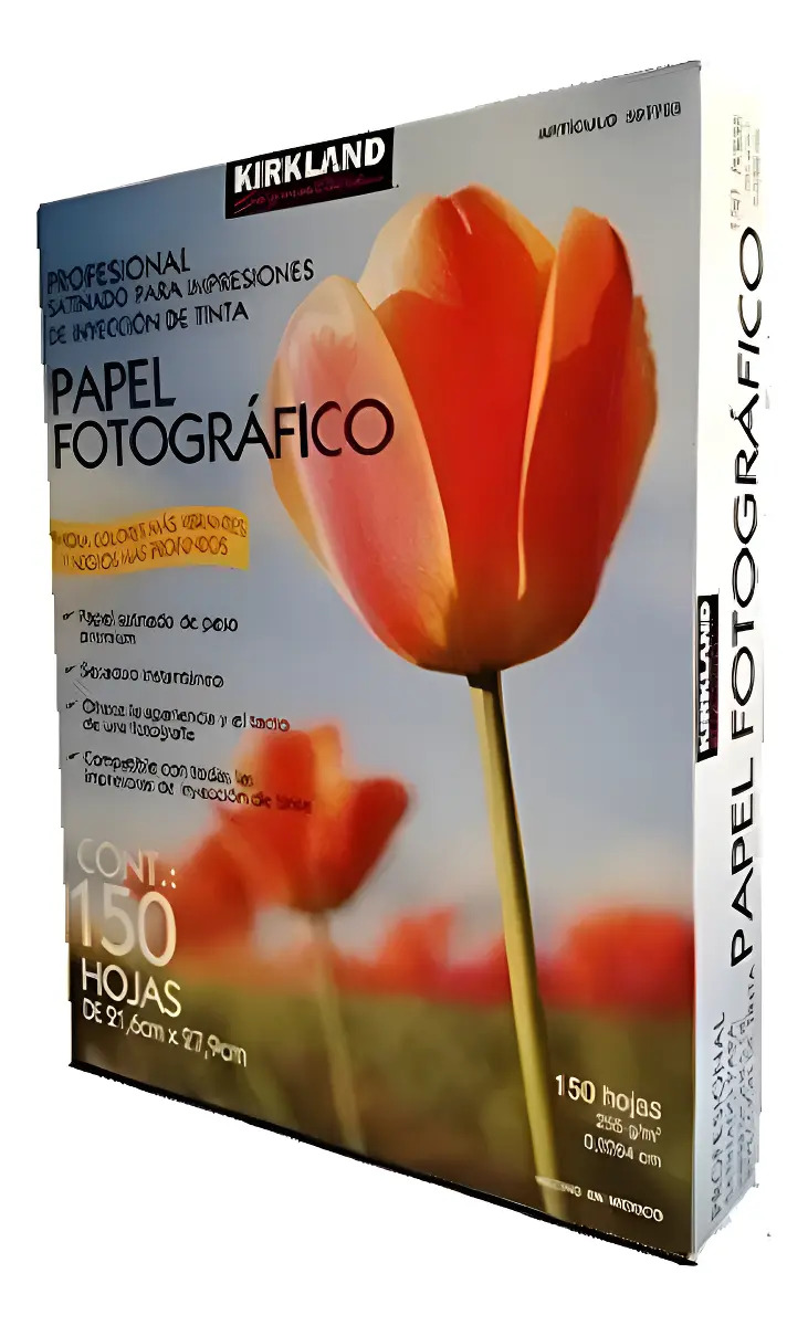 Papel Fotografico Profesional Tamaño Carta Kirkland 1 Blanco - vista 1