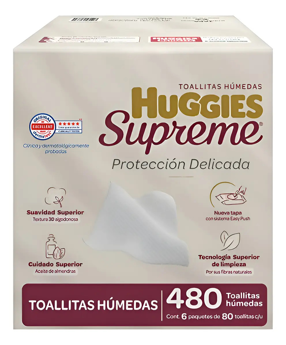 Toallitas Húmedas Huggies Supreme 480 Pzas Msi - vista 1