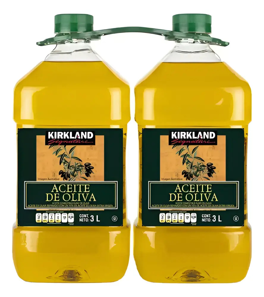 Aceite De Oliva Puro Kirkland Signature 2 Pzas De 3 Lts C/u