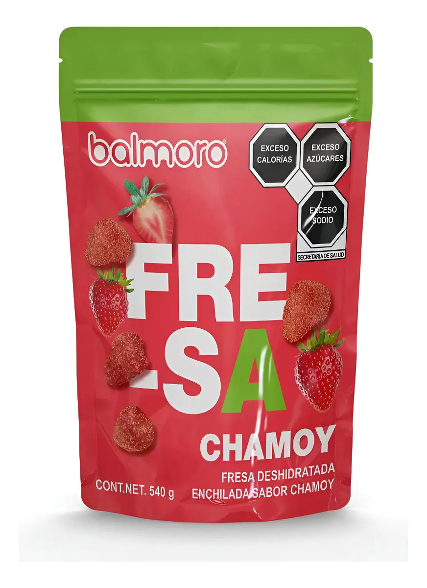 Botana Fresa Deshidratada Enchilada Sabor Chamoy 540g Em
