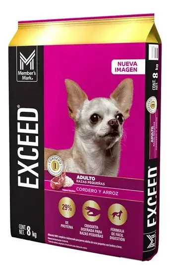 Alimento Para Perro Raza Pequeña Exceed Cordero/arroz 24 Kg
