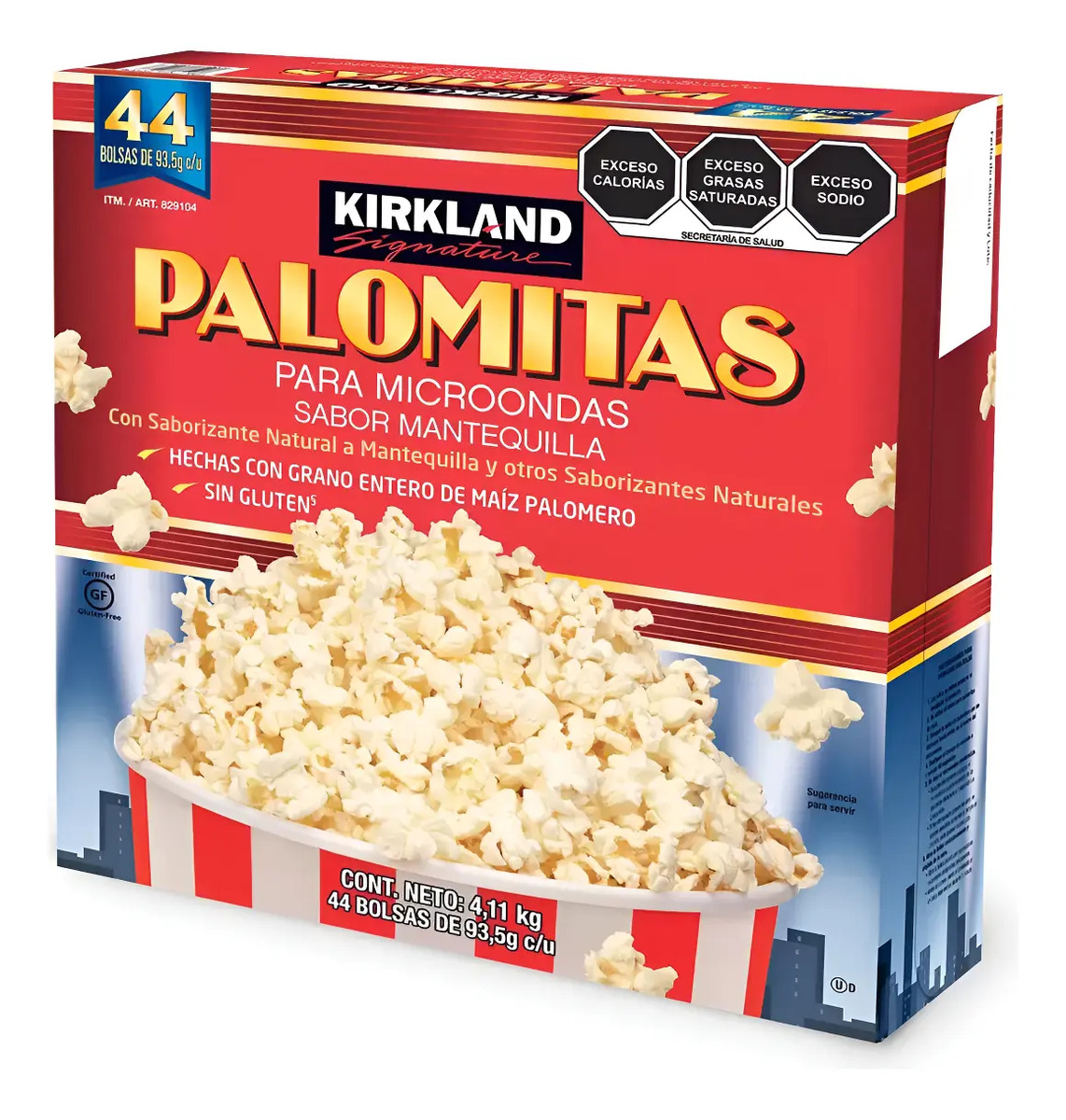 Palomitas Para Microondas Mantequilla 44 Pzas De 93.5g Msi