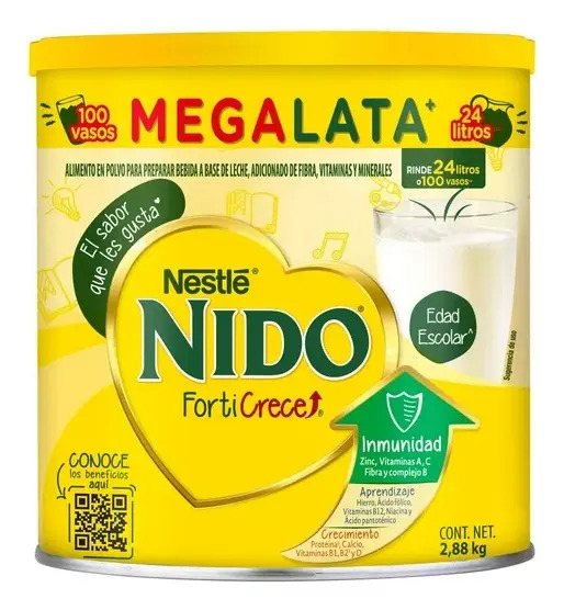 Leche En Polvo Entera Fortificada Nido 2.88kg E