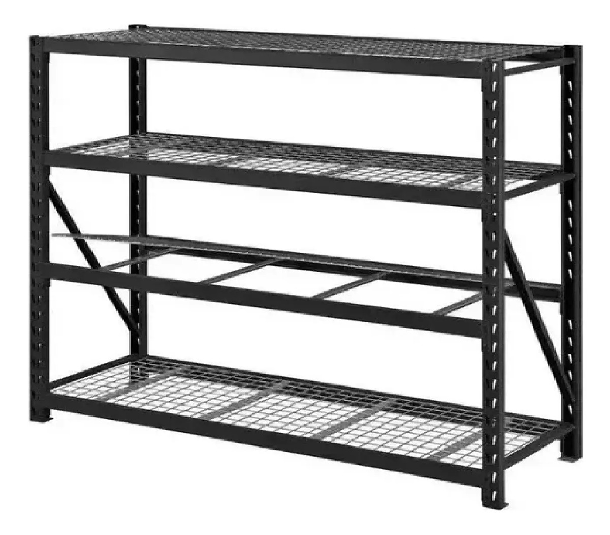 Rack Organizador Estante De Acero Industrial Members Chioce Negro