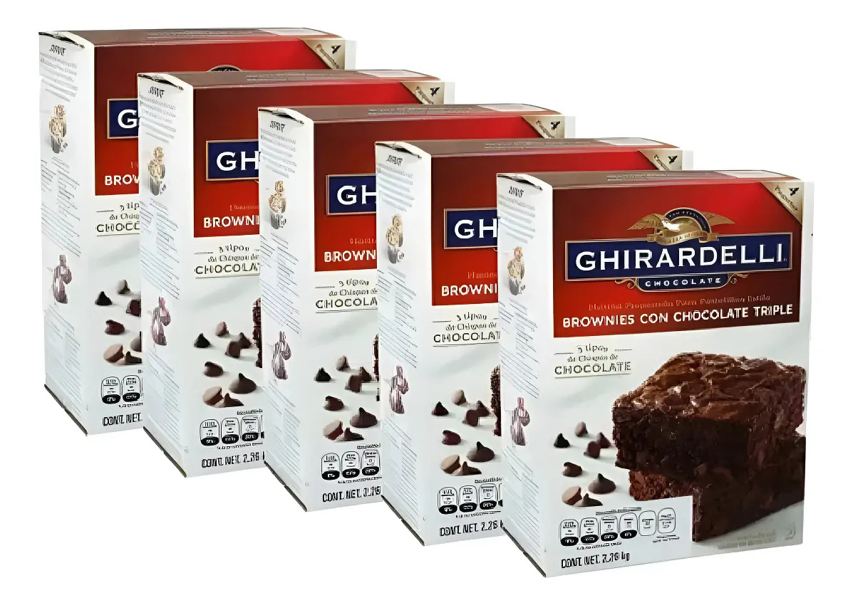 Harina Para Brownie Ghirardelli 2.26kg Ahorrapack 5 Cajas