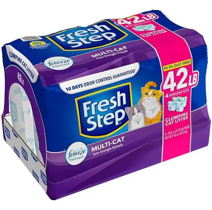 Arena Para Gato Fresh Step 42 Lb Febreze