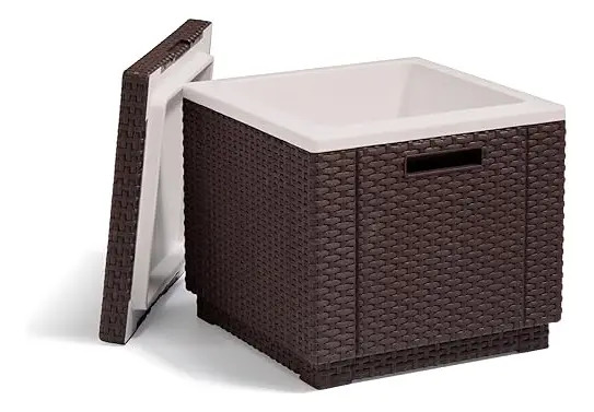 Hielera Mesa De Cubo Keter Para Exterior Msi Marrón