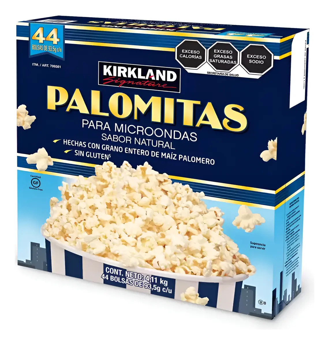 Palomitas Para Microondas Naturales 44 Pzas Kirkland 1