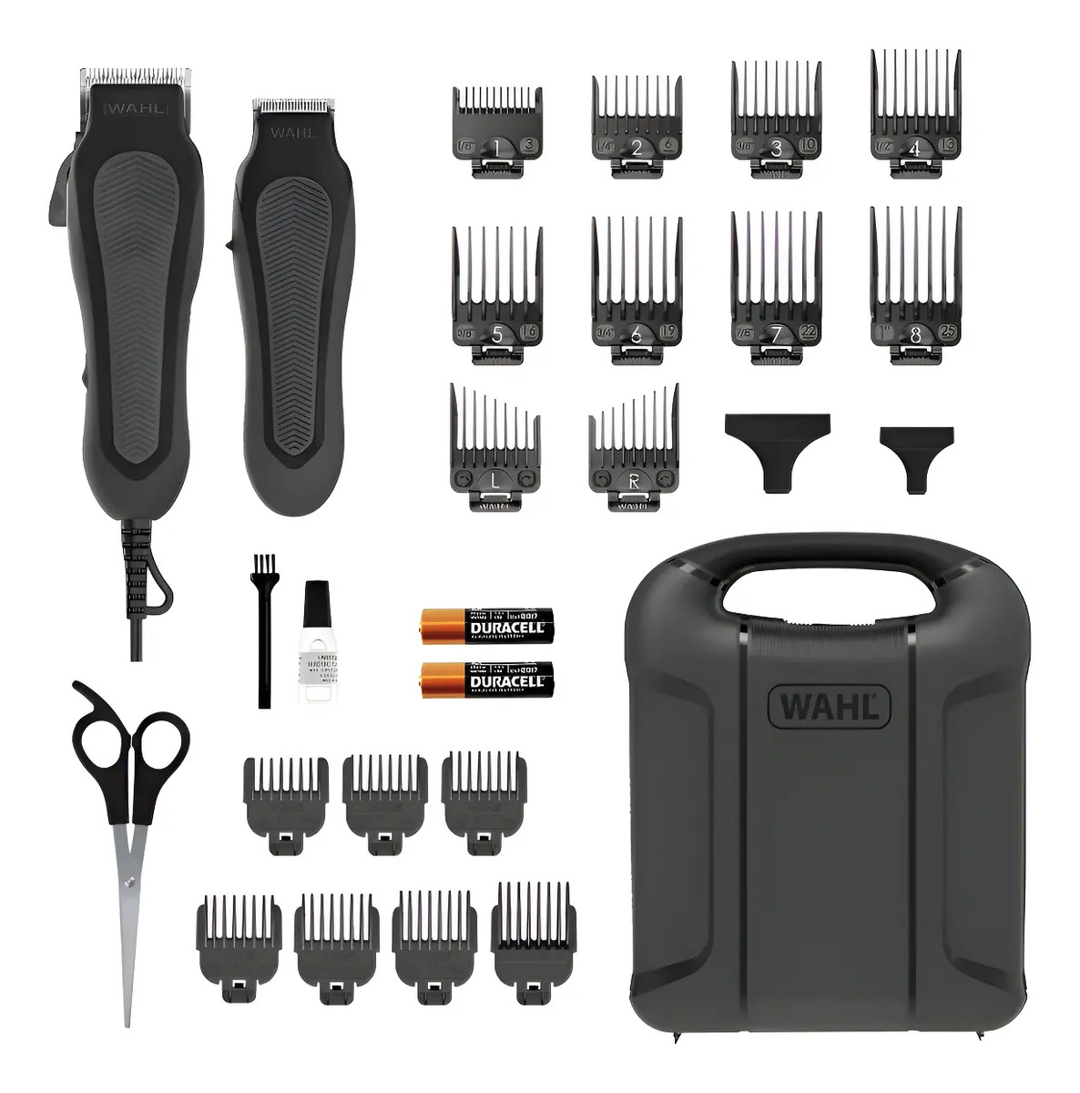 Maquina Para Cortar Cabello Wahl Kit Deluxe Negro