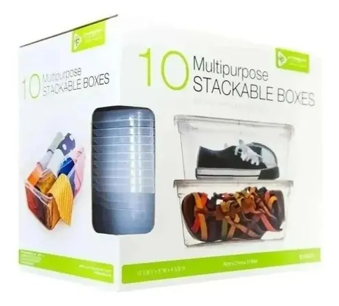 Cajas Organizadoras Para Zapatos Y Juguetes 40 Pzs Crema