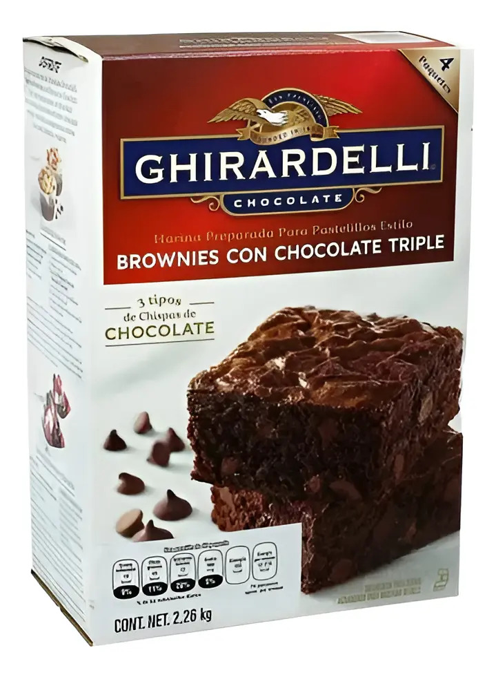Harina Para Brownies Con Chocolate Triple Ghirardelli
