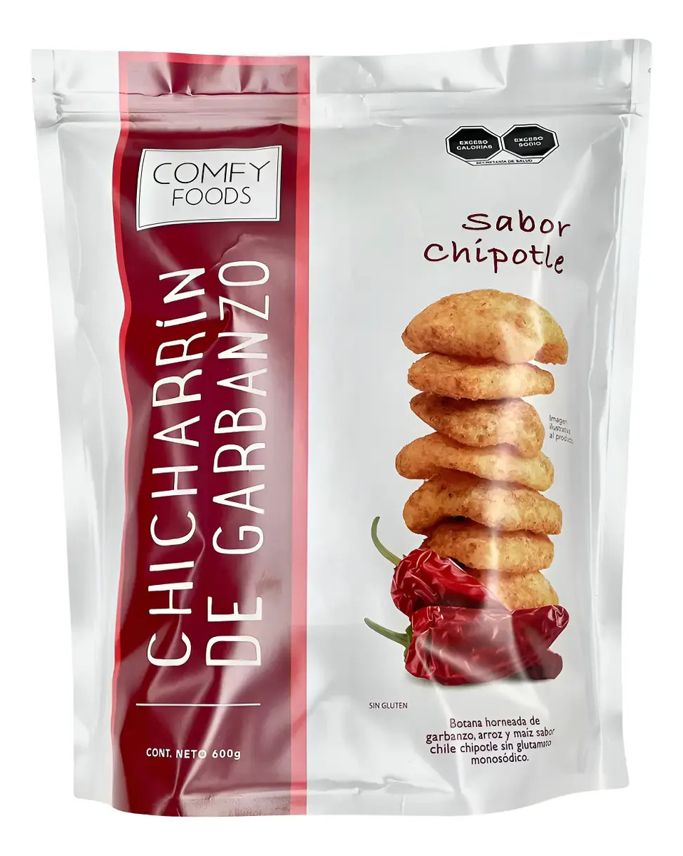 Botana Chicharrin De Garbanzo Vegano 600g