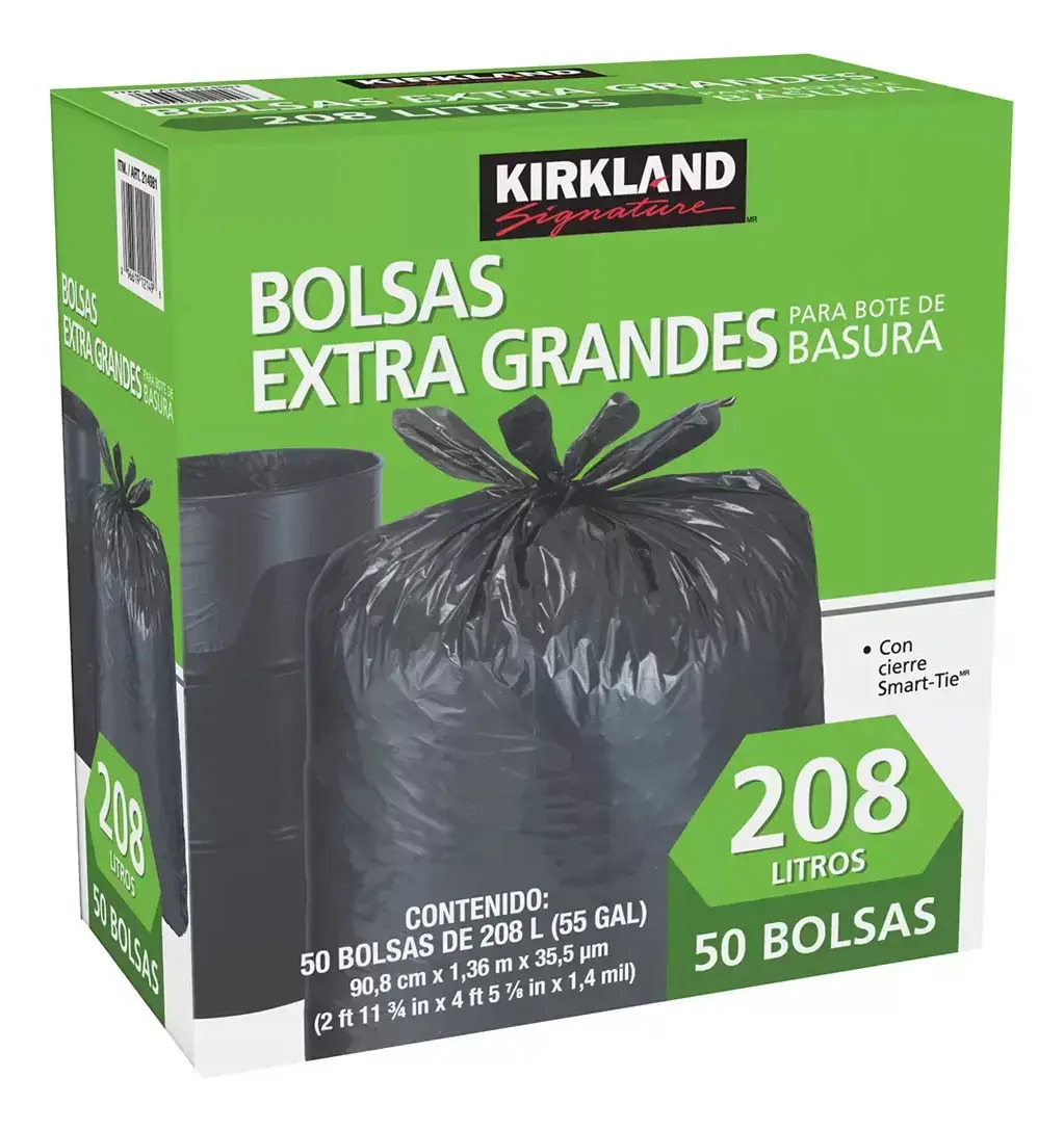 Bolsas De Basura Extra Grandes 208 Lts 50 Bolsas