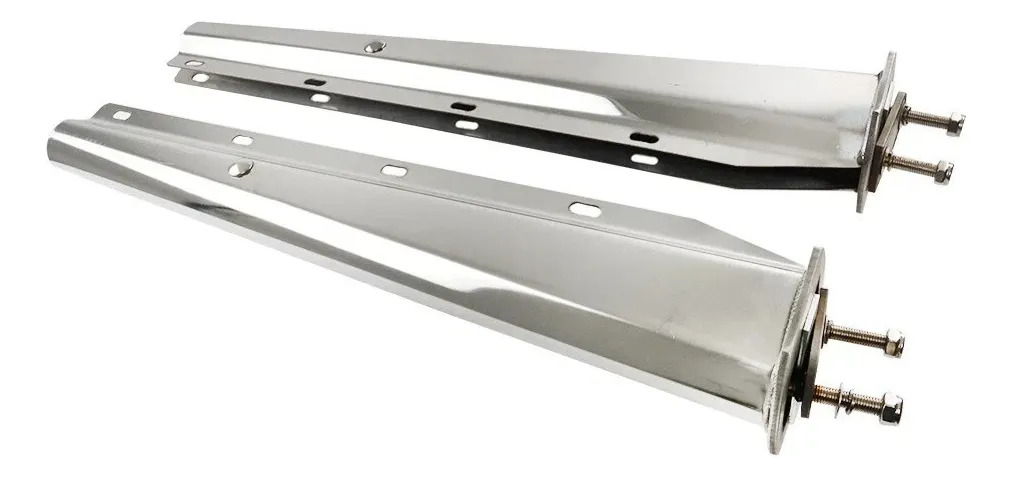 Colgadores Para Guardabarros Cromados Inoxidable 30 PuLG Cromado