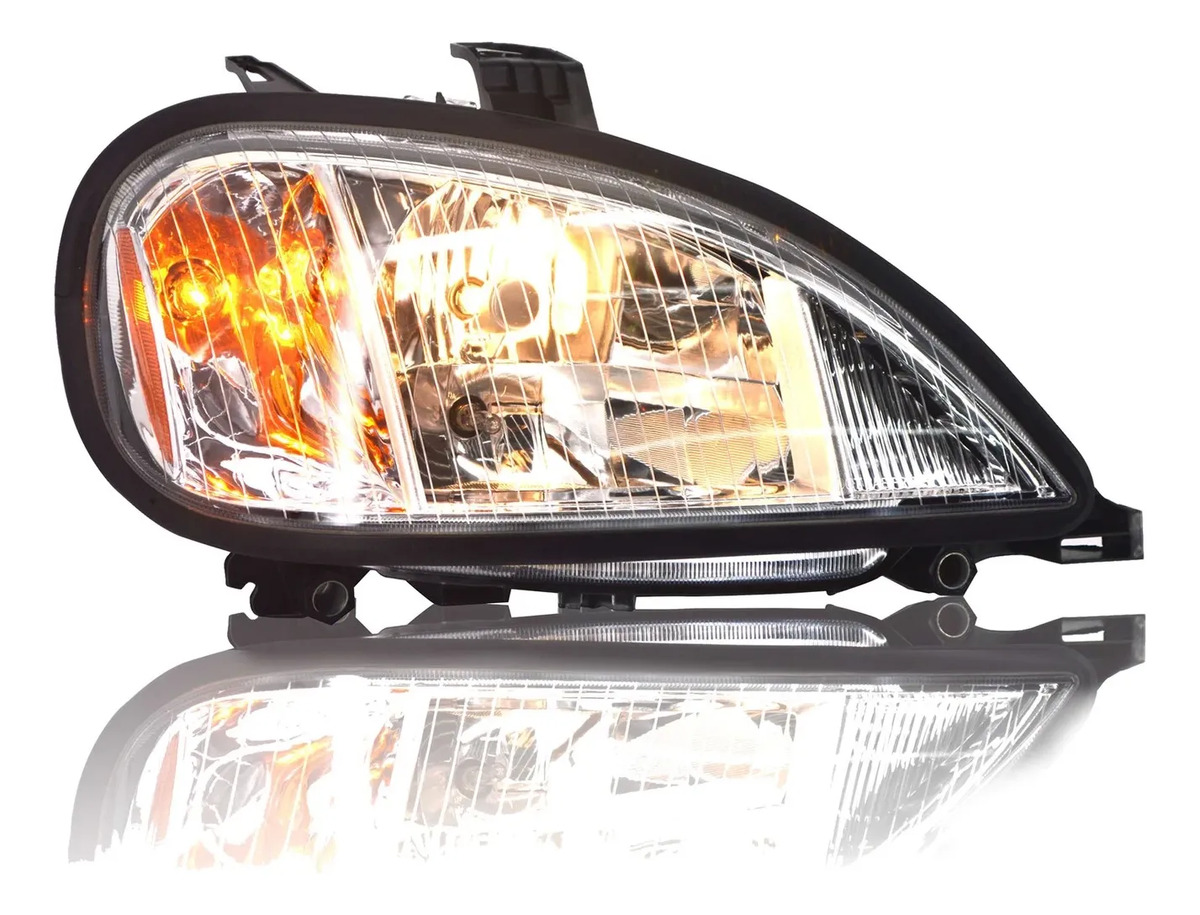 Faro Para Freightliner Columbia 2004-2017 Cromo Derecho Halo Cromados