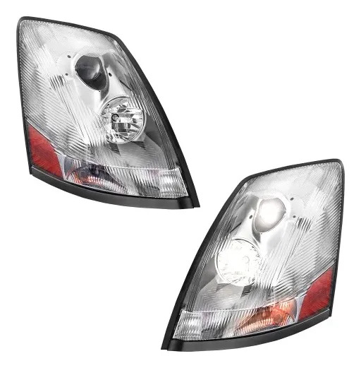 Faros Para Volvo Vnm 2004-2018 Cromados Claros Cromados