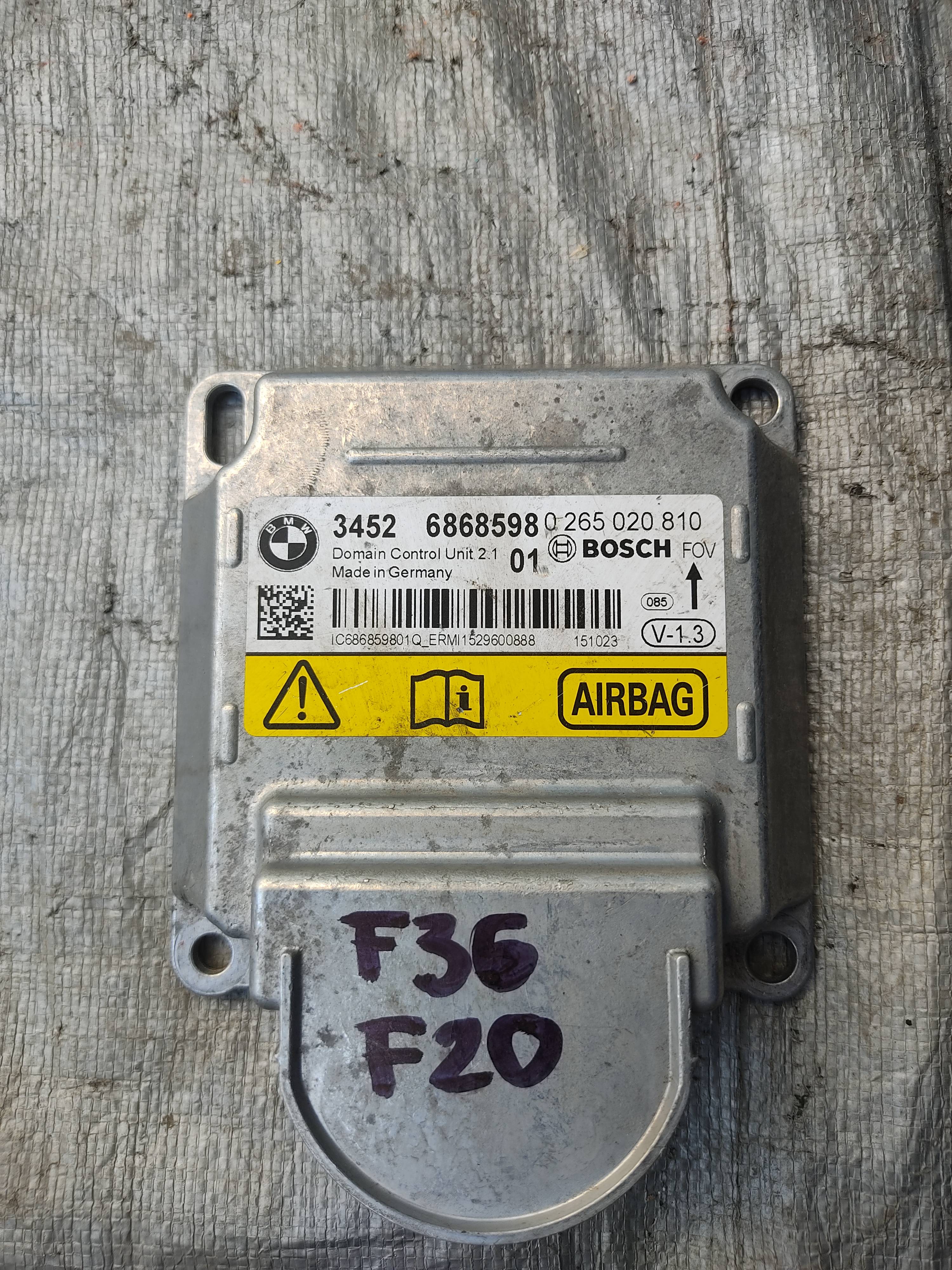 Bmw Serie 3 2012 - 2017 Módulos de Bolsas de Aire Usado Original