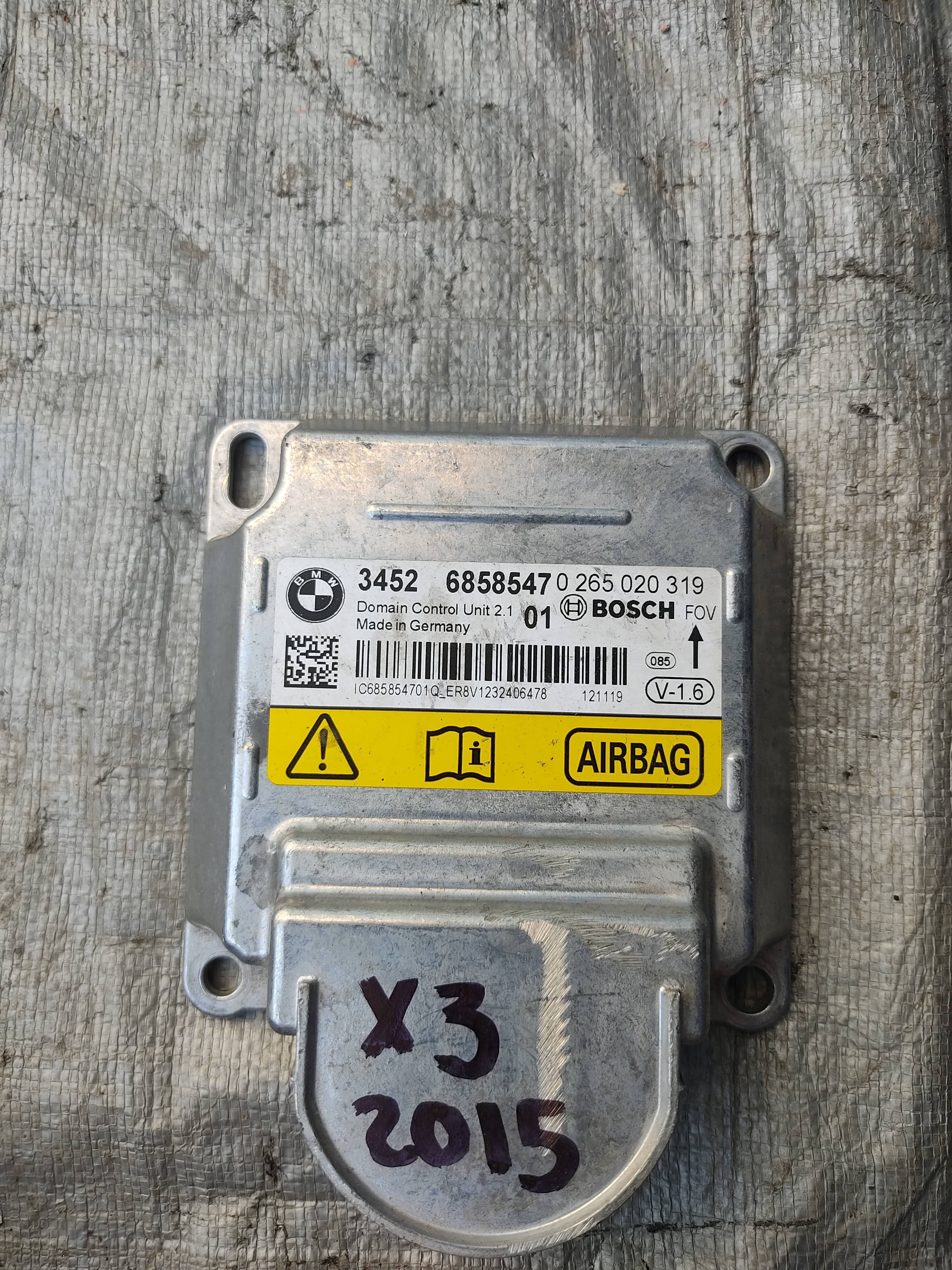 Bmw X3 2010 - 2017 Módulos de Bolsas de Aire Usado Original