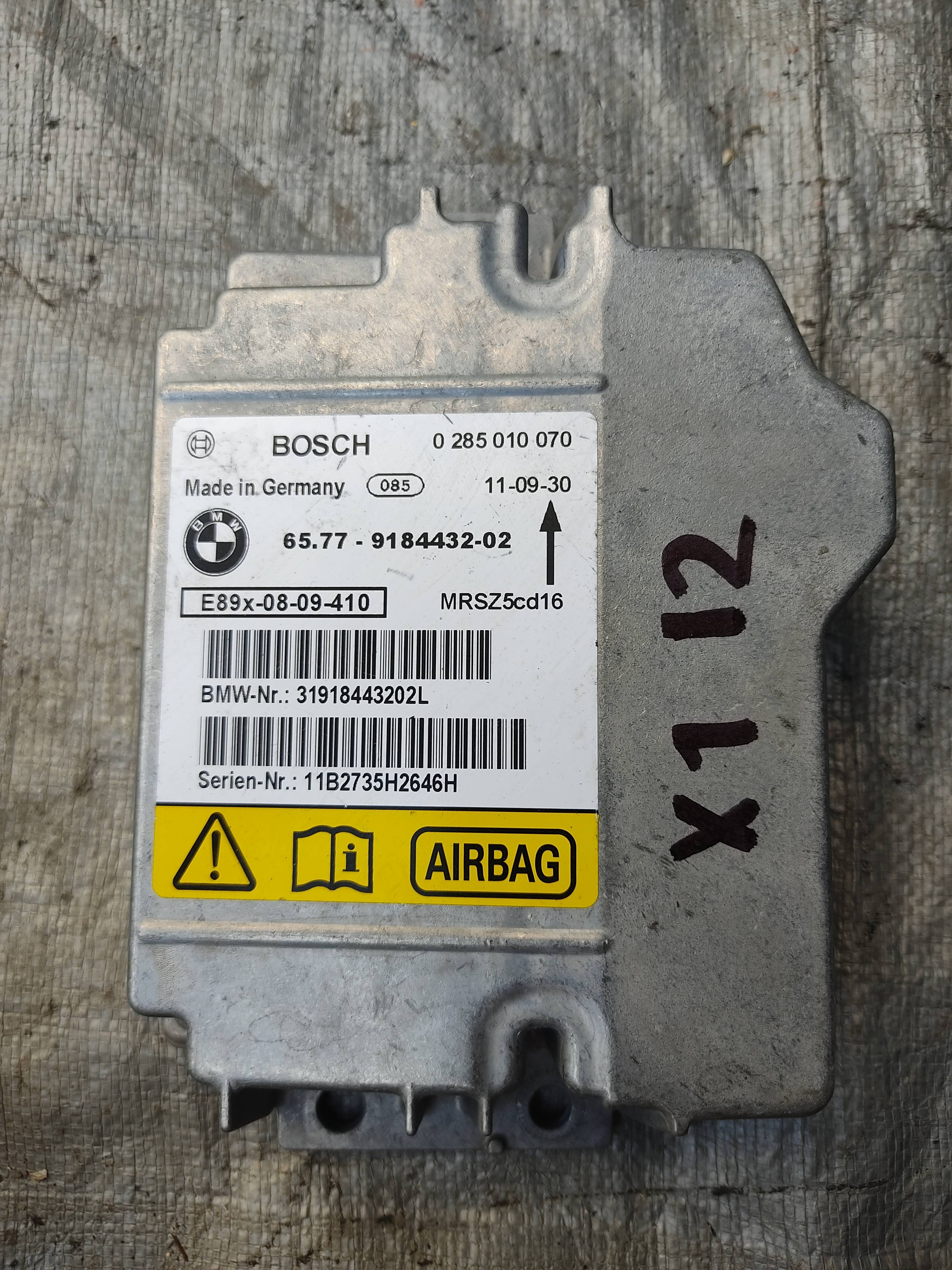 Bmw X1 2010 - 2015 Módulos de Bolsas de Aire Usado Original