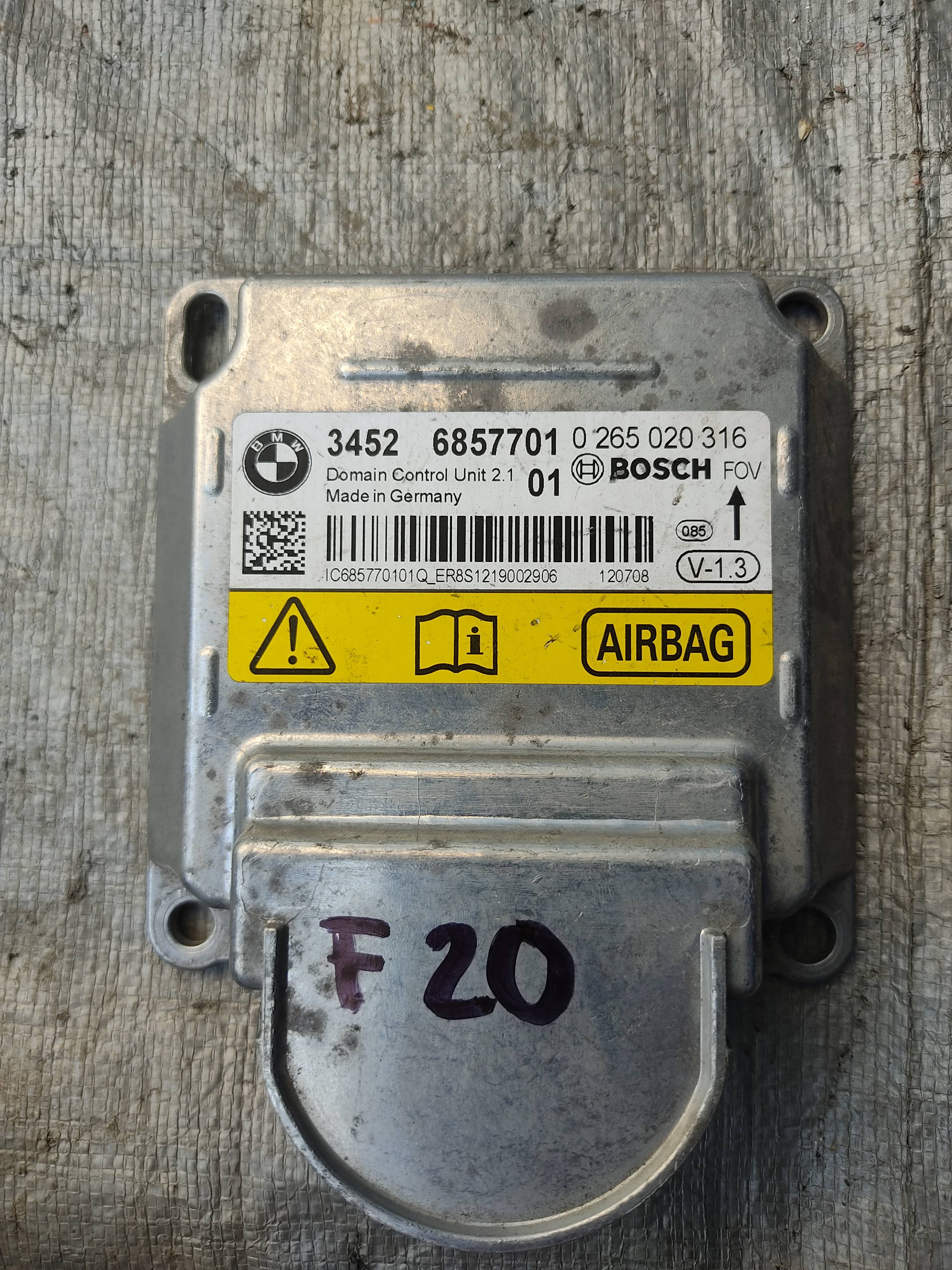 Bmw Serie 1 2012 - 2018 Módulos de Bolsas de Aire Usado Original