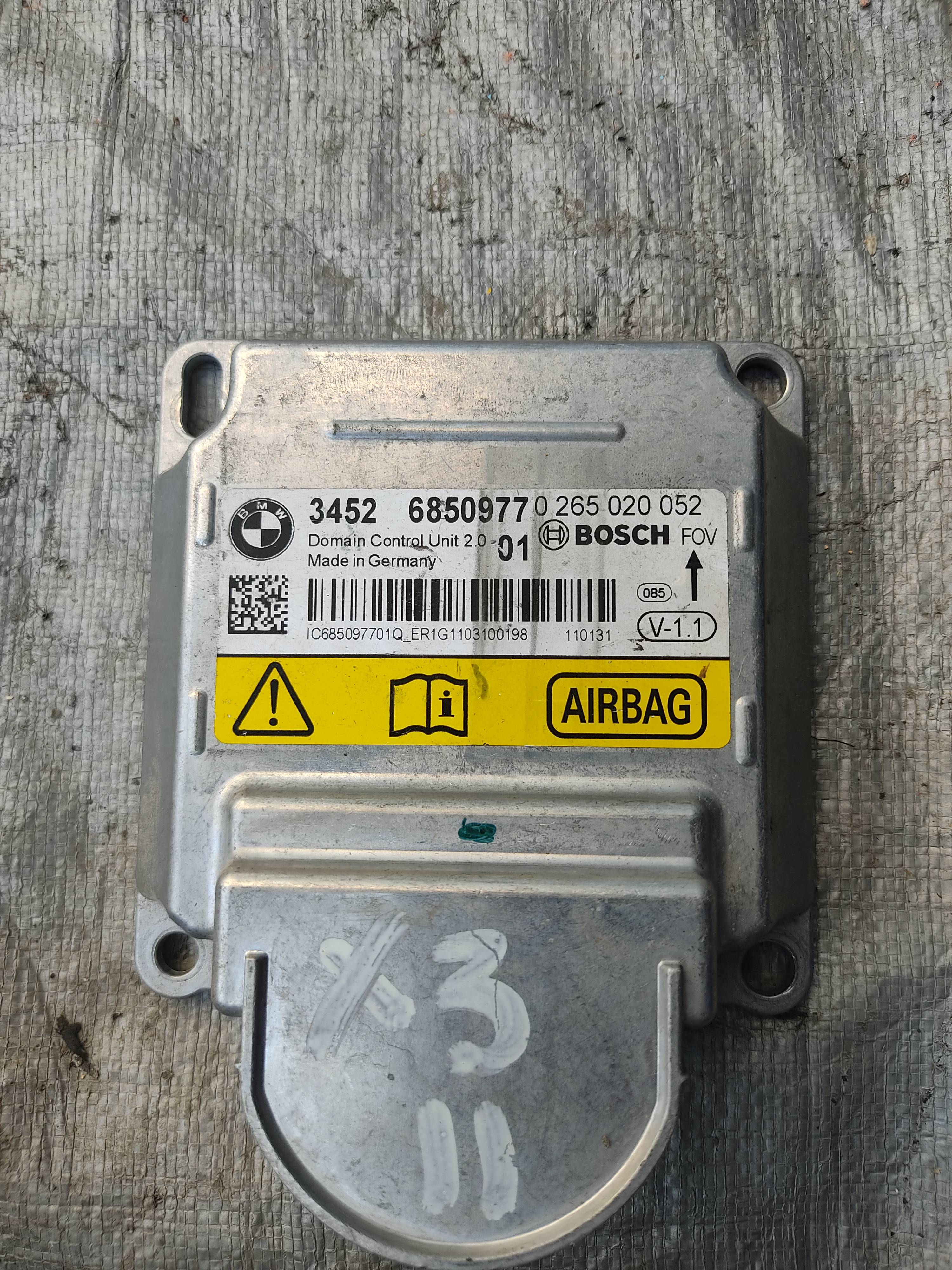 Bmw X3 2010 - 2017 Módulos de Bolsas de Aire Usado Original