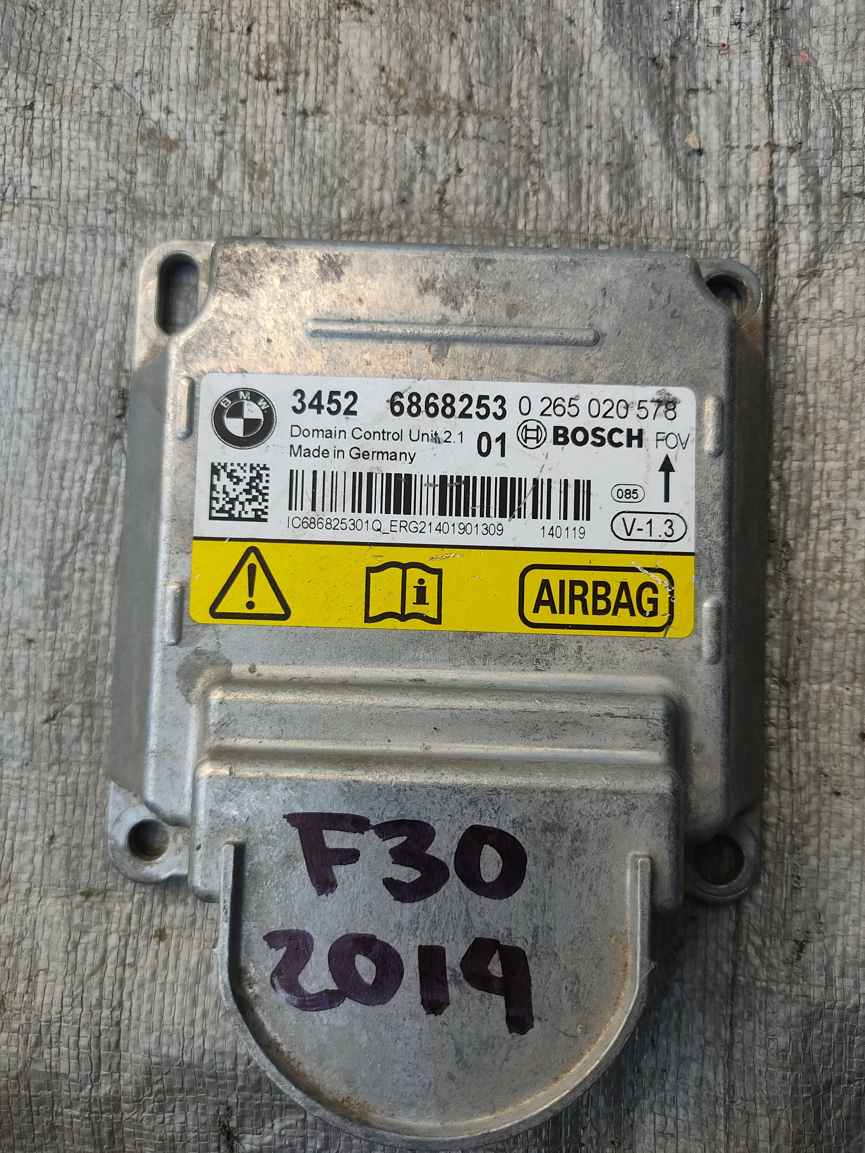 Bmw Serie 3 2013 - 2018 Módulos de Bolsas de Aire Usado Original