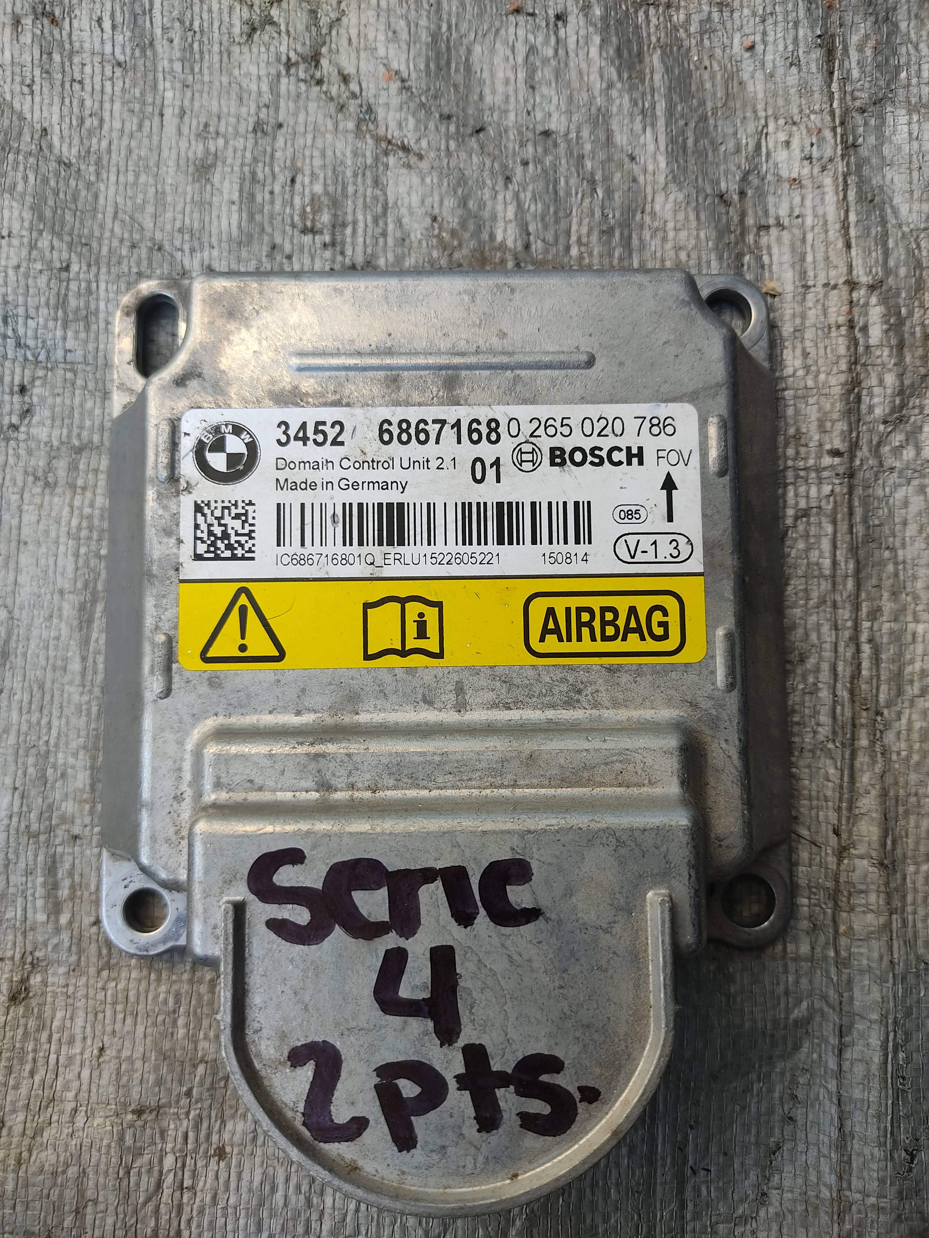 Bmw Serie 4 2013 - 2018 Módulos de Bolsas de Aire Usado Original