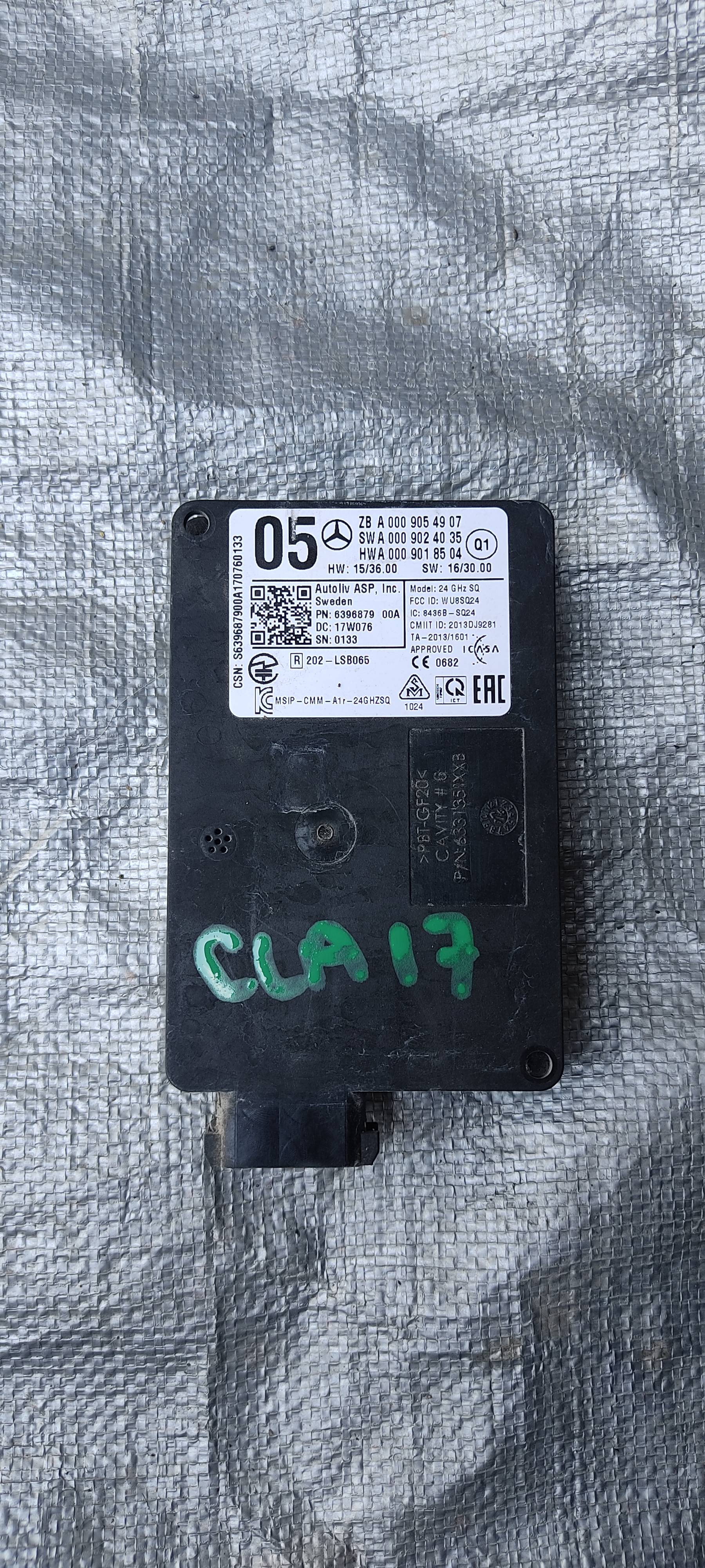 Mercedes-benz Cla 2013 - 2019 Sensor de punto ciego Usado Original