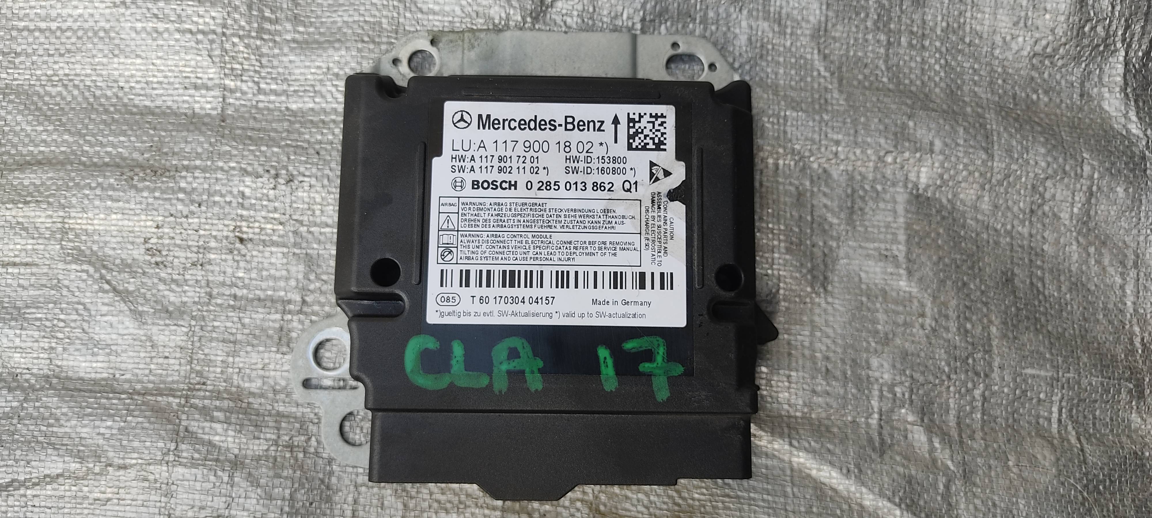 Mercedes-benz Cla 2013 - 2019 Módulos de Bolsas de Aire Usado Original