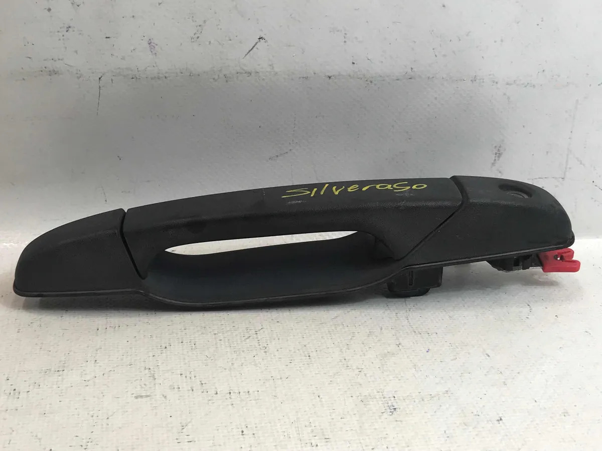 Manija Ext Puerta Del Izq Chevrolet Silverado 2007 - 2014 Negro Delantera