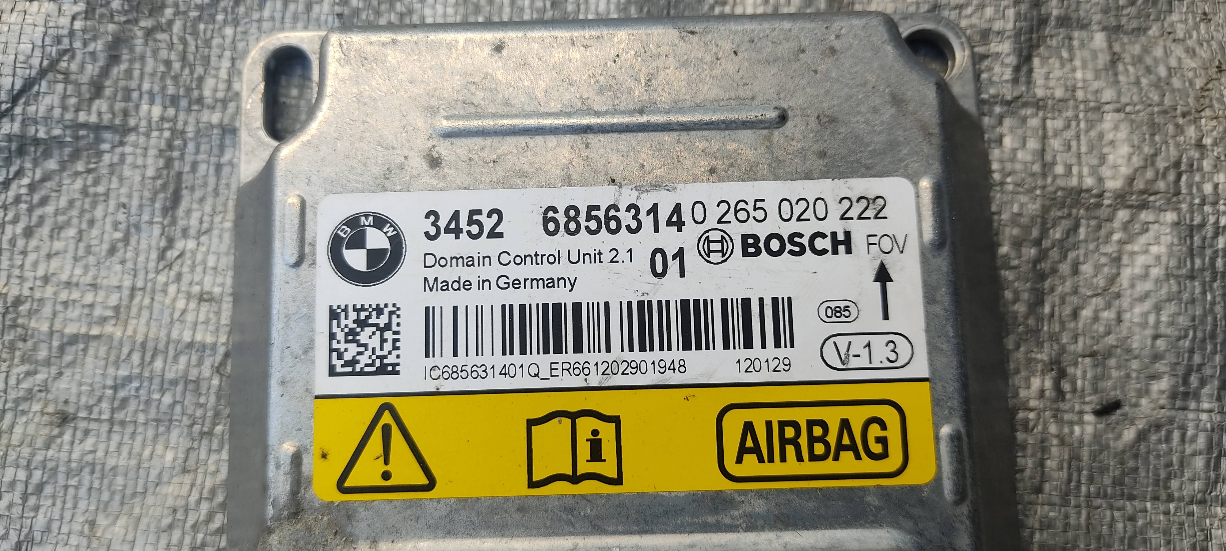Bmw Serie 1 2012 - 2018 Módulos de Bolsas de Aire Usado Original