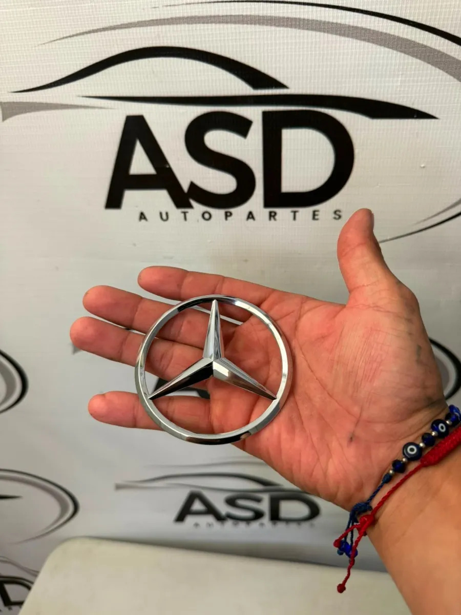 Emblema Cajuela Mercedes Benz Estrella Cromado Original Bta 58478 Plateado