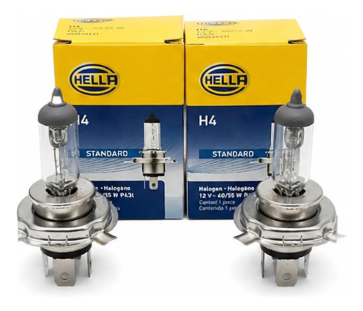 Juego De Focos H4 12v 60/55w Hella Halogenos