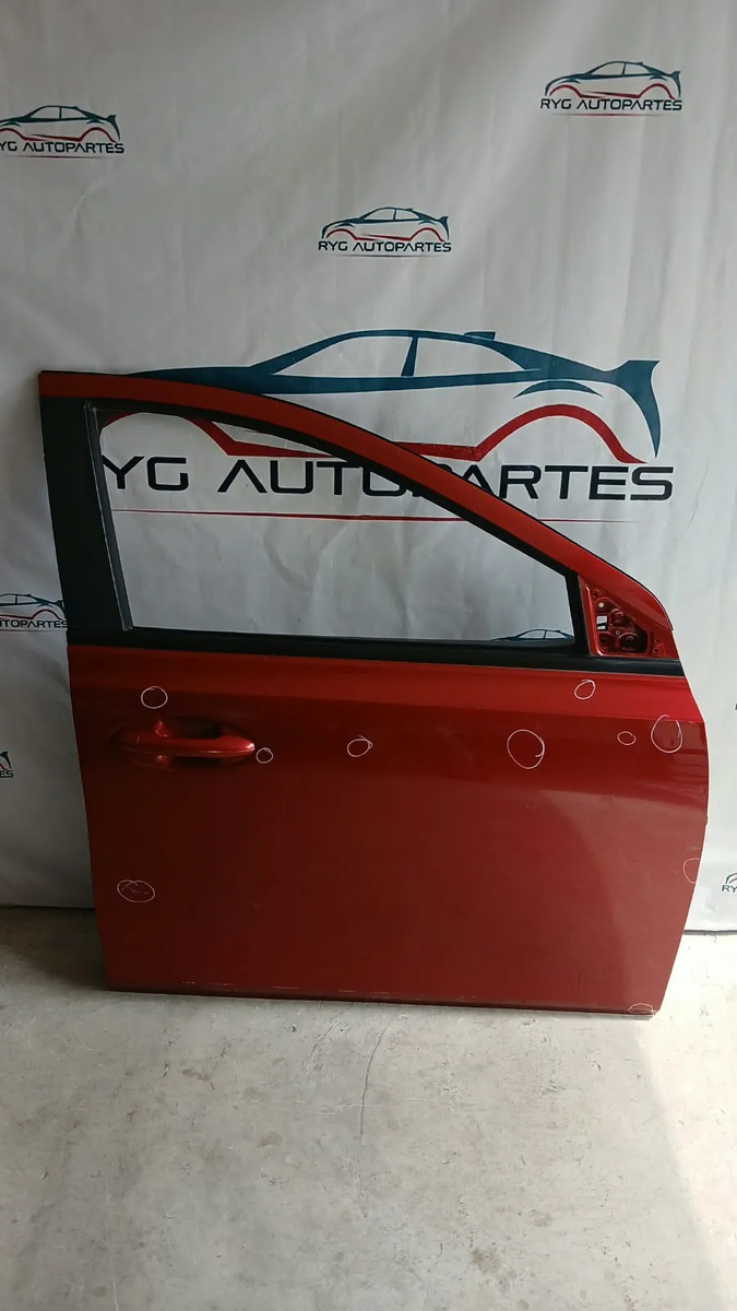Puerta Delantera Derecha Chevrolet Aveo 24-26 4 Y 5 Pts. Delantera Derecho Rojo