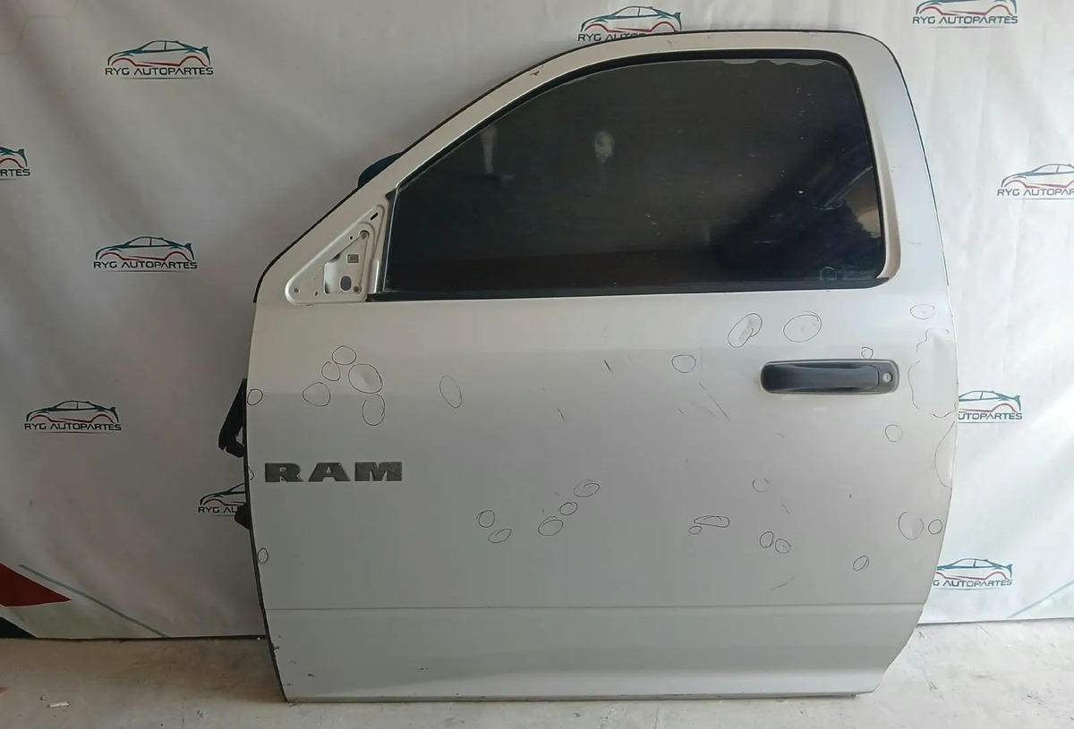 Puerta Izquierda Dodge Ram 09-18 Eléctrica Cabina Sencilla Delantera Izquierdo Gris